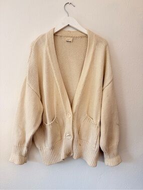 Babaa No. 16 Cardigan in Natural Cotton